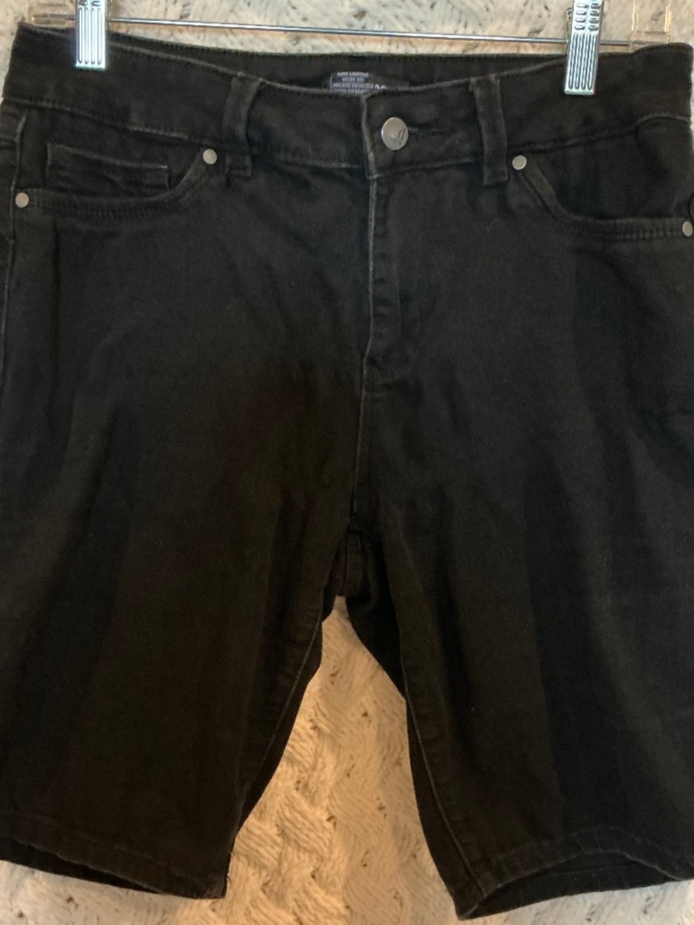 Black Bermuda shorts